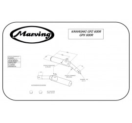 Marving K/2080/NC Kawasaki GPX 600 R