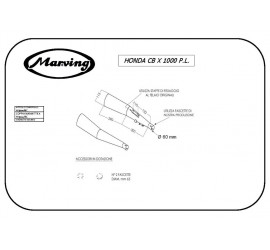 Marving H/5000/BC Honda Cbx 1000 Pro Link