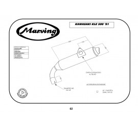 Marving K/AAA/53/BC Kawasaki Kle 500 91