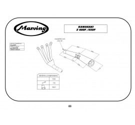 Marving K/3416/BC Kawasaki Z 550 F