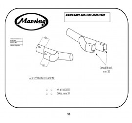 Marving K/2052/BC Kawasaki Z 550 F