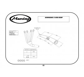 Marving K/3401/BC Kawasaki Z 650