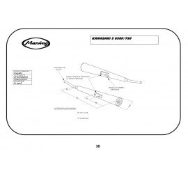 Marving K/2033/BC Kawasaki Z 650 F