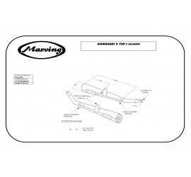 Marving K/2075/BC Kawasaki Z 750 2 Cilindri