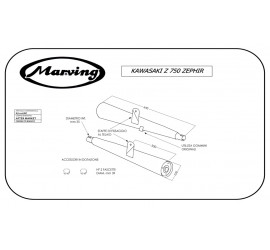 Marving K/2112/BC Kawasaki Z 750 Zephir