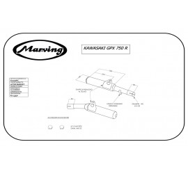 Marving K/2079/NC Kawasaki Gpx 750 R