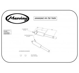 Marving K/2109/BC Kawasaki Vn 750 Twin