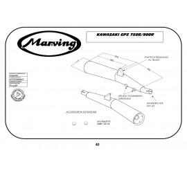 Marving K/2900/NC Kawasaki Gpz 750 R