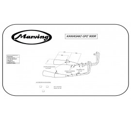 Marving K/5007/NC Kawasaki Gpz 750 R