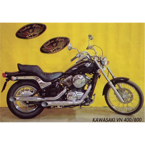 Kawasaki 800 Classic K/CP25/BC Full Sport Exhaust System - Legend Cromo