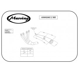 Marving K/3403/BC Kawasaki Z 900