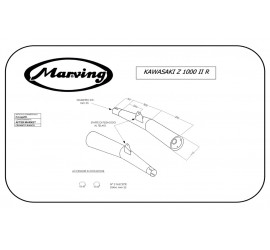 Marving K/2099/BC Kawasaki Z 1000 Ii R