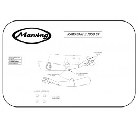 Marving K/2051/BC Kawasaki Z 1000 St