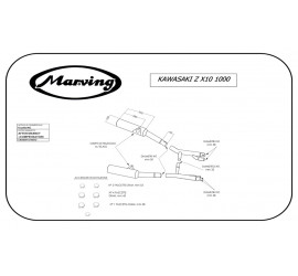 Marving K/2082/NC Kawasaki Zx10 1000