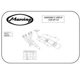 Marving K/3410/NC Kawasaki Z 1000 R