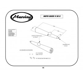 Marving G/2073/BC Moto Guzzi V 50 II