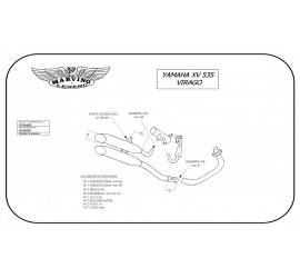 Marving Y/CP05/BC Yamaha Xv 535 Virago