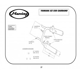 Marving Y/2078/BC Yamaha Xz 550 Cardano