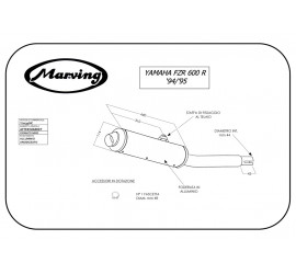 Marving Y/2139/NC Yamaha Fzr 600 Genesis