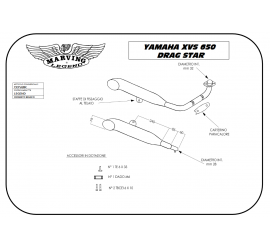 Marving Y/CP28/BC Yamaha Xvs 650 Drag Star