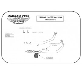 Marving Y/JC28/IX Yamaha Xvs 650 Drag Star