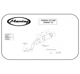 Marving Y/AAA/55/BC Yamaha Xtz 660 Tenerè