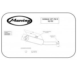 Marving Y/2137/BC Yamaha Yzf 750 R