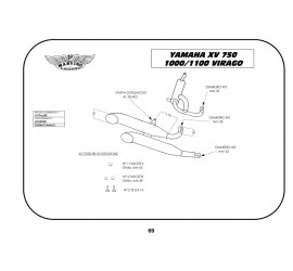 Marving Y/CP04/BC Yamaha Xv 750 Virago