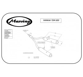 Marving Y/2113/BC Yamaha Tdm 850