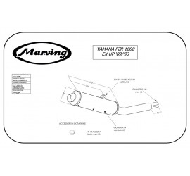 Marving Y/2126/BC Yamaha Fzr 1000 Ex-up 