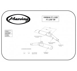 Marving Y/2084/NC Yamaha Fj 1100