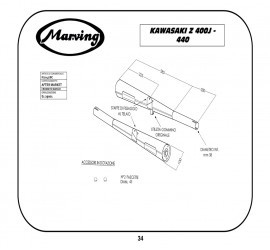 Marving K/2047/BC Kawasaki Z 400 G