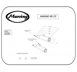 Marving K/2118/BC Kawasaki Z 450 Ltd