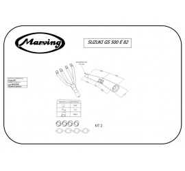 Marving S/3511/BC Suzuki Gs 500 E 