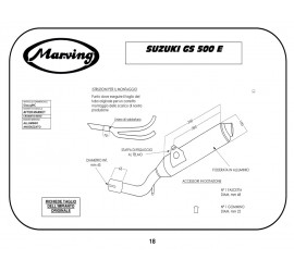 Marving S/2123/NC Suzuki Gs 500 E Bicilindrico  