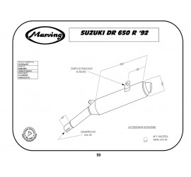 Marving S/AAA/51/BC Suzuki Dr 650 R