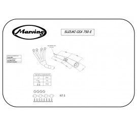 Marving S/3503/BC Suzuki Gsx 750 E