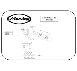 Marving S/3506/NC Suzuki Gsx 750 Katana