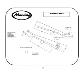 Marving S/2057/BC Suzuki Gs 850 G