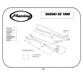 Marving S/2040/BC Suzuki Gs 1000