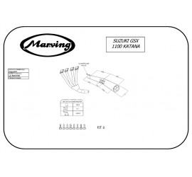 Marving S/3507/NC Suzuki Gsx 1100 Katana