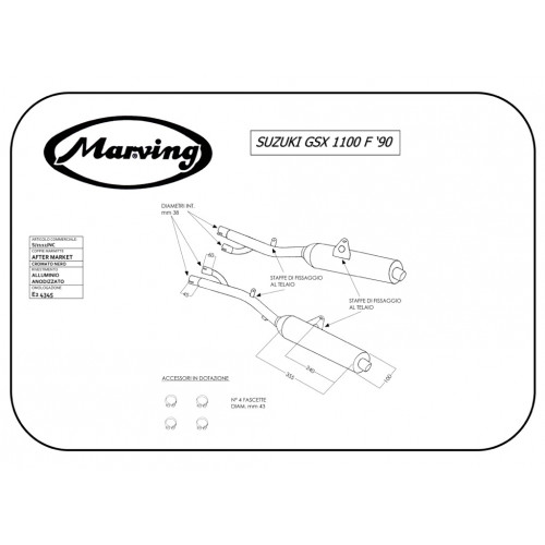 Marving S/2112/NC Suzuki Gsx 1100 F