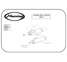 Marving S/2153/BC Suzuki Gsx 1100 R W