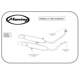 Marving H/CTM/03/BC Honda Vt 600 Shadow