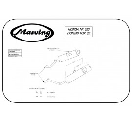 Marving EDR/56/NC Honda Nx 650 Dominator