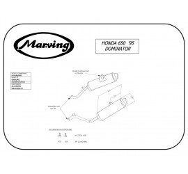 Marving H/AAA/56/BC Honda Nx 650 Dominator