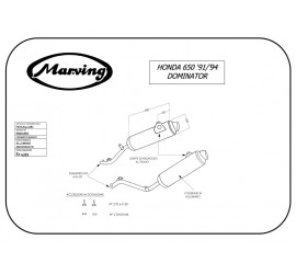 Marving H/AAA/401/BC Honda Nx 650 Dominator