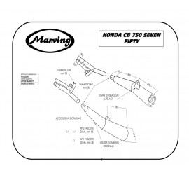 Marving H/2135/BC Honda Cb 750 Seven Fifty