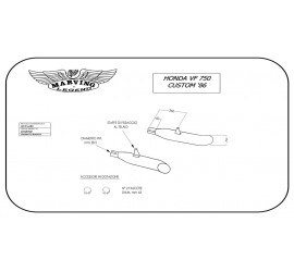 Marving H/CP21/BC Honda Vf 750 Custom