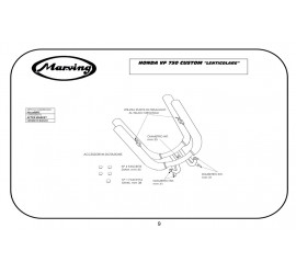 Marving H/2108/BC Honda Vf 750 Custom Lenticolare